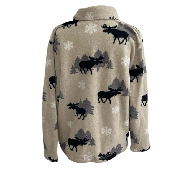 Cabin Creek Lodge Winter Mountain Moose Button Size M - Picture 3 of 5